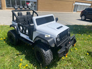Monster Jeep 24V Ride-On Car – 2-Seater, 4X4 with 800W Motors, Lifted Suspension, Rubber Wheels, Bluetooth, LED Lights, and Parental Remote for Kids