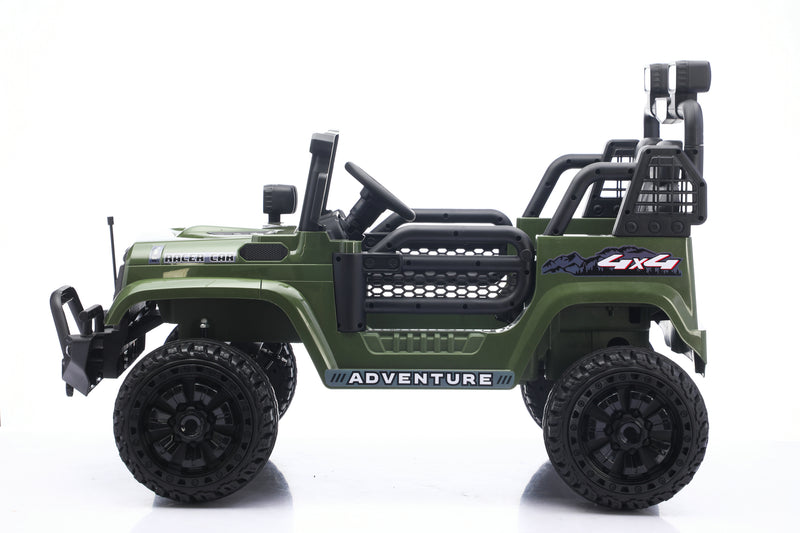 Ride-on car with remote control and Bluetooth for safe and fun driving