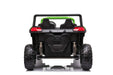 High-power 24V battery and 4x4 motor system of SonicTeck Turbo UTV XXL Green Ride-On Car.