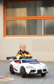 Kids Toyota Supra Ride-on Car white colour