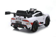 Toyota GR Supra GT4 licensed 12V ride on car rear side view at SonicTeck