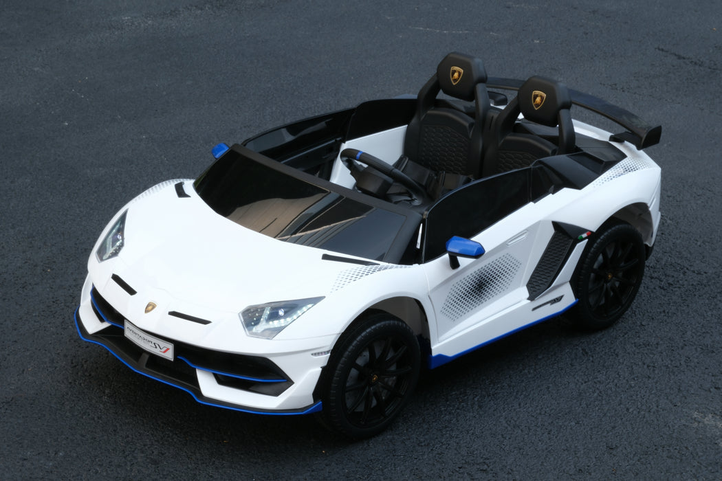 Pre-Order: 2025 Lamborghini Aventador SVJ 24Volts | 2 Seater Ride on Car | Bluetooth