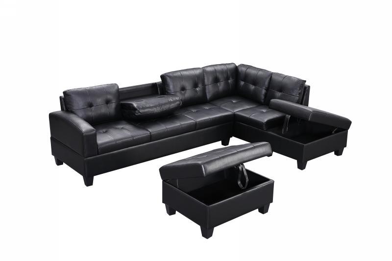 Lucy Leather Sectional Couch