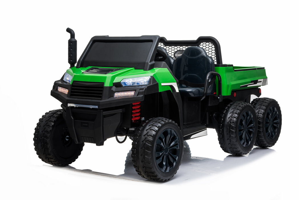 2025 Farm Truck Tractor w/ Tipper | Electric Kids Ride on Car | 4x4 | 6 wheels | 24Volts | 800Watts