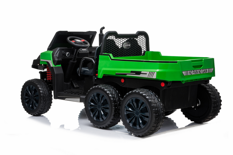 Farm Truck Tractor w/ Tipper | Electric Kids Ride on Car | 4x4 | 6 wheels | 24Volts | 800Watts