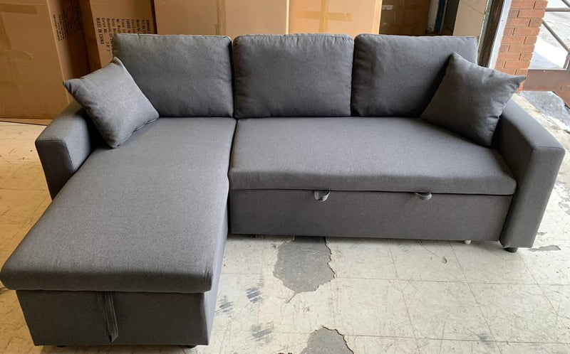 Hanna Sectional Couch w/Storage & Pullout Bed