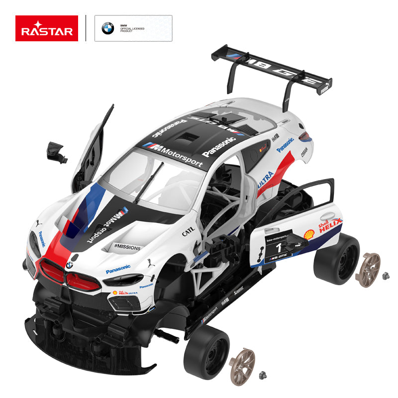 R/C BMW M8 GTE Building Kit | Rastar 1:18