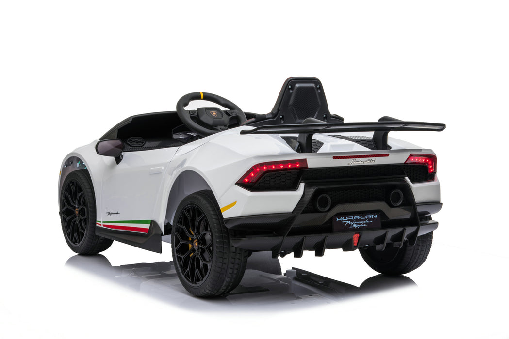 2025 Lamborghini Huracan | Kids Ride on Car | Remote | Bluetooth | Leather Seat | 4x4