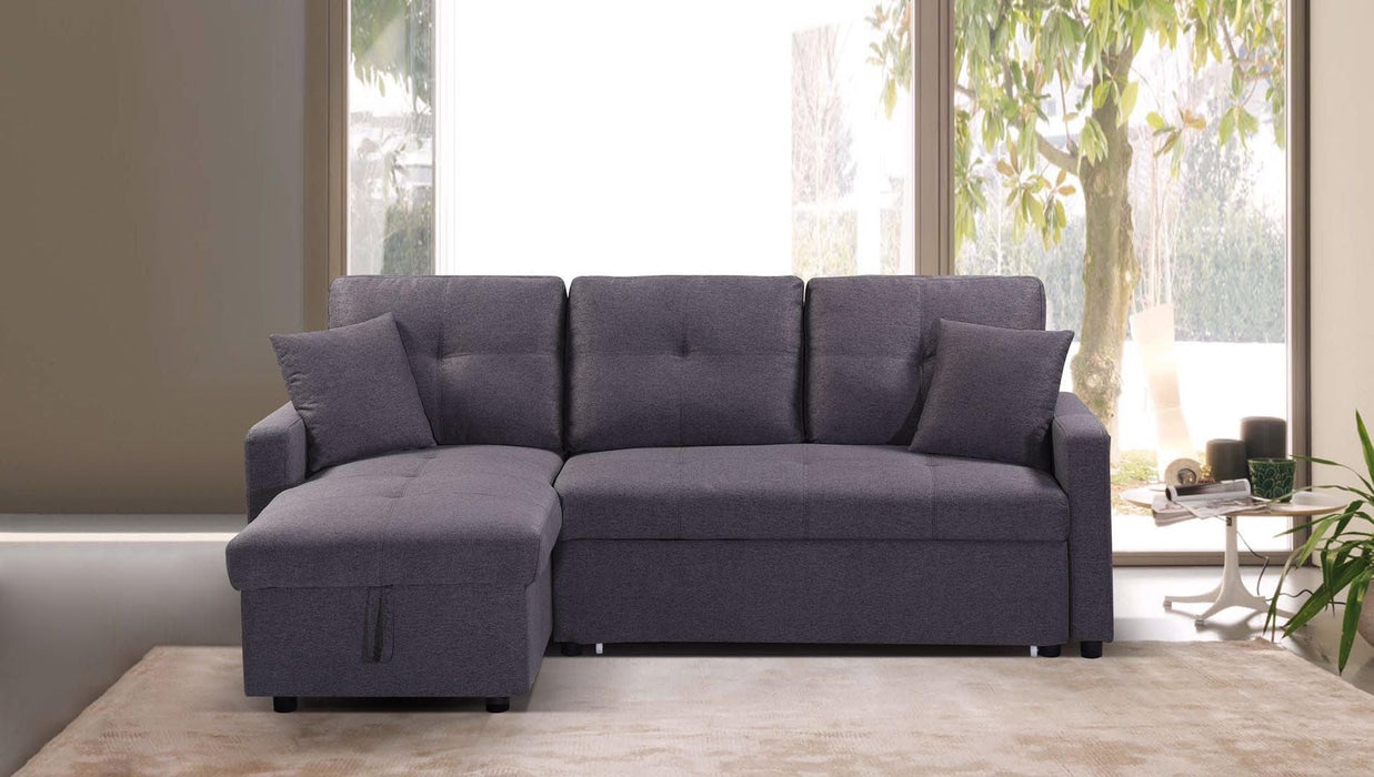 Jewel Sectional Couch w/Storage & Pullout Bed