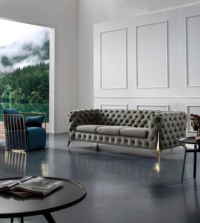 Diamond Velvet Sofa Set Or Individual Piece