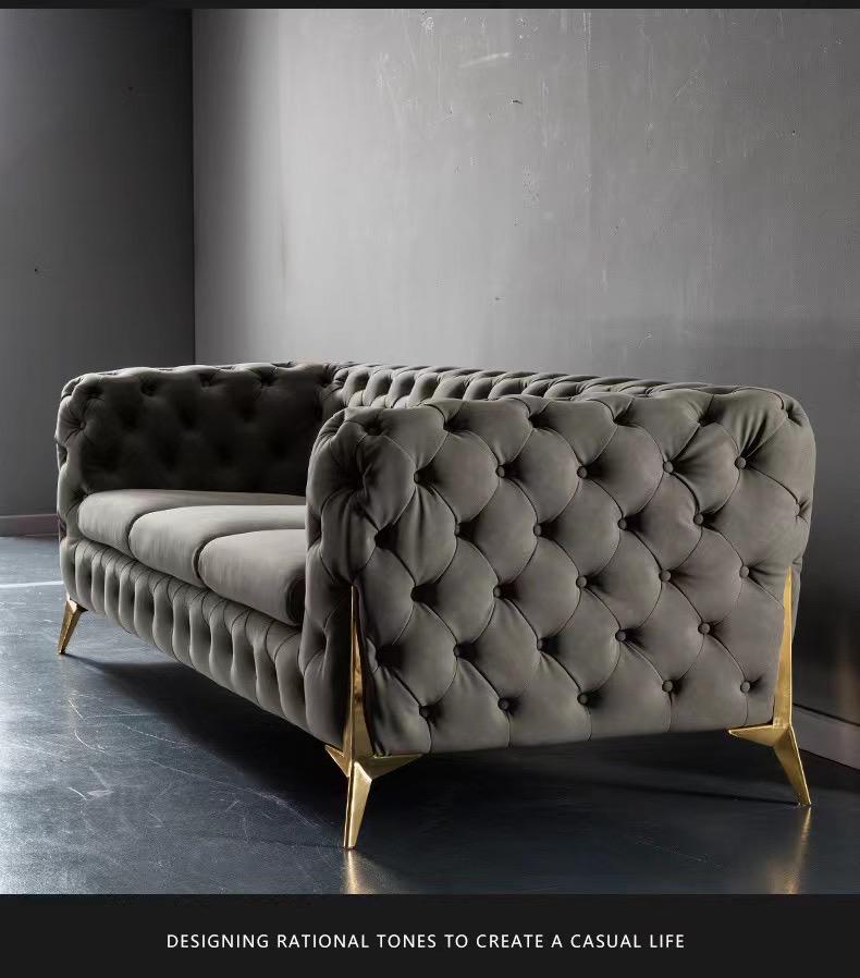 Diamond Velvet Sofa Set Or Individual Piece