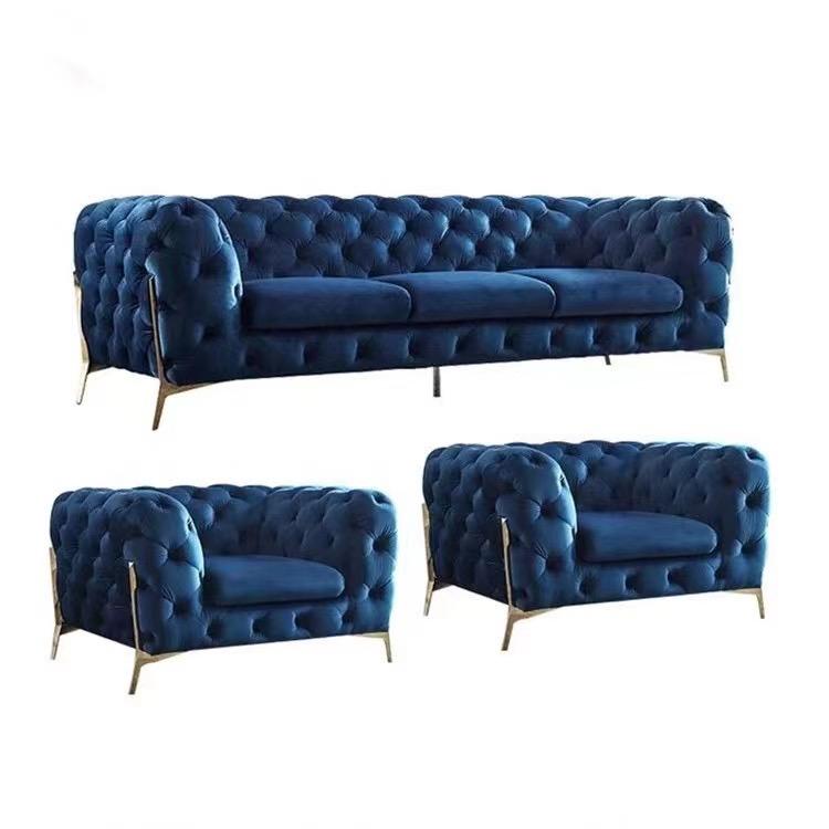 Diamond Velvet Sofa Set Or Individual Piece