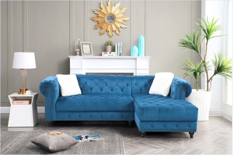 Chloe Velvet Sectional